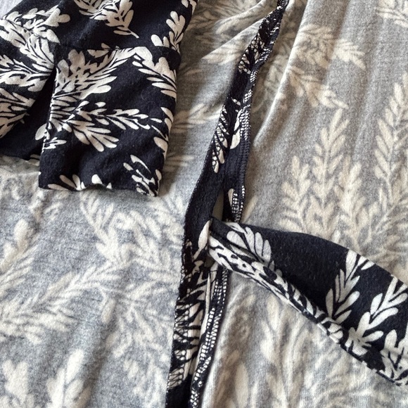 CAbi Leaf Print Knee Length Wrap Dress - Picture 11 of 13